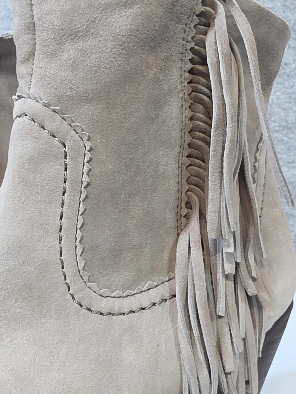 Sam Edelman Louie Fringe Ankle Boots  Size 7